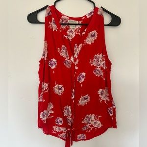 Lucky Brand shirt with tie on bottom